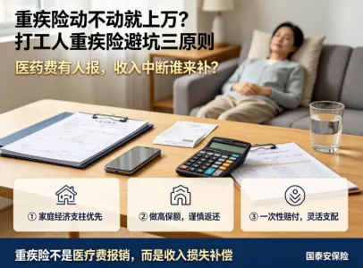 重疾险动不动就上万？打工人重疾险避坑三原则
